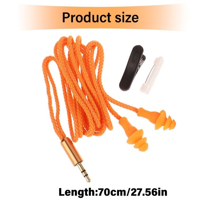 Corded Reusable Ear Plugs Ear Protective for Noise Reduction Factory Work Ear Protective Hearing Protective Ear Buds