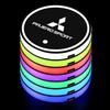 Universal LED Cup Coaster USB Rechargeable Car Interior Decoration Items for Mitsubishi Triton L200 Pajero Sport