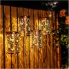 Butterfly Solar Lanterns Outdoor Waterproof Hanging Lights, Metal Decorative LED Solar Light for Yard Patio Porch Balcony Decor