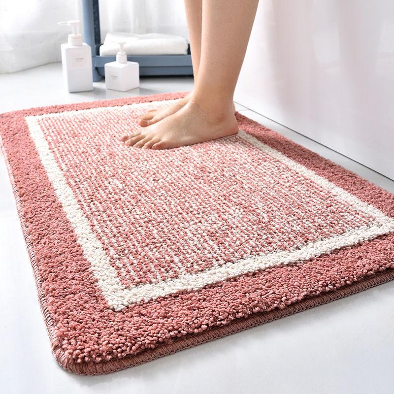 New Non-slip Bath Mats Super Absorbent 40x60cm Bathroom Rugs Soft Modern Household Entrance Door Mat Bathtub Side Hallway Tapis