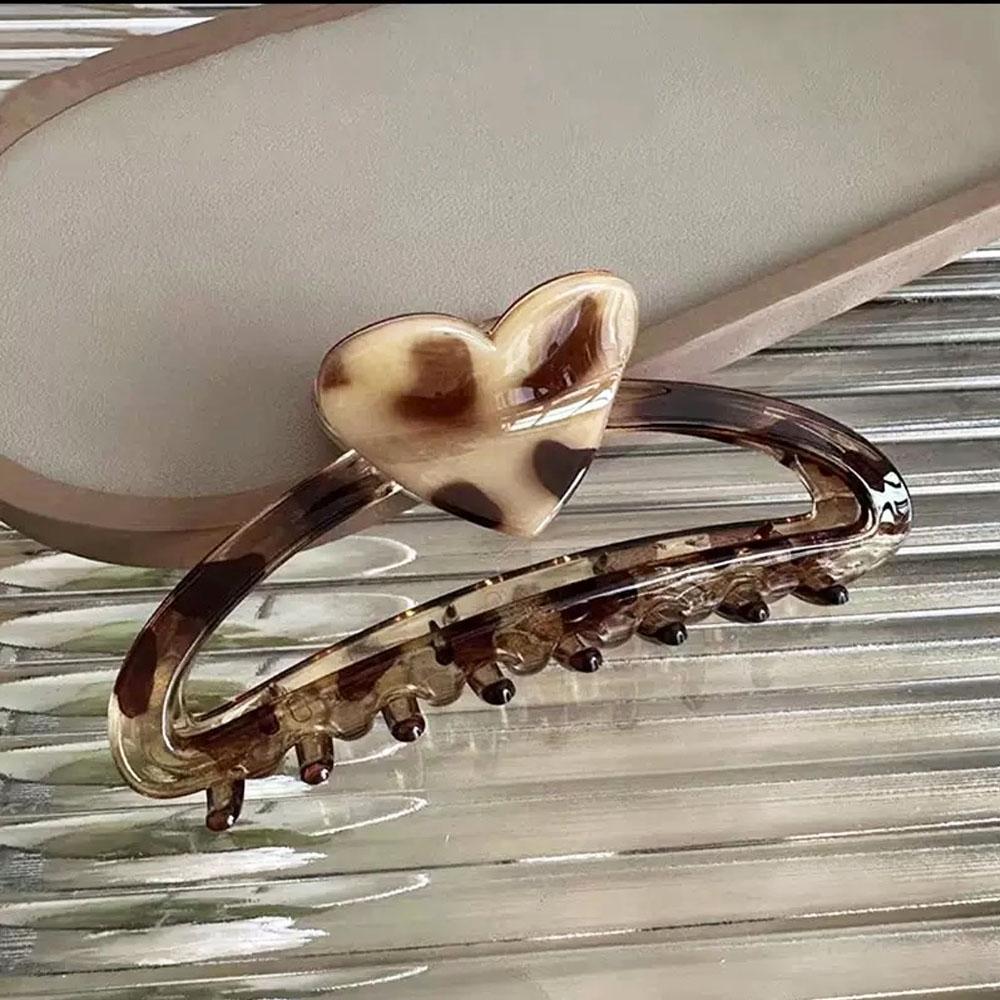 

Французская заколка для волос Новая леопардовая заколка-краб Высокая мода Зажим-акула Аксессуары для женщин Аксессуары Y2k Заколка для объема волос Заколки для волос