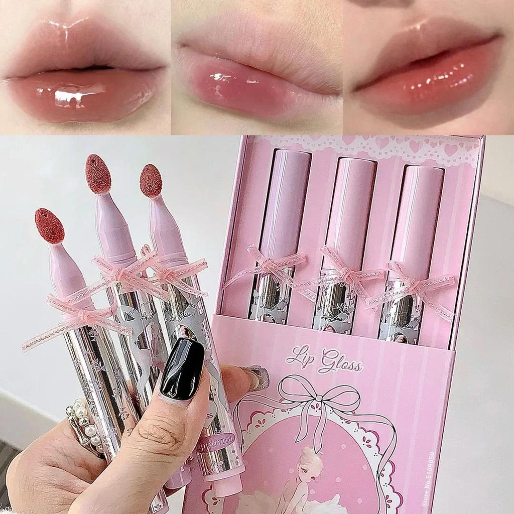 Halo-dyeing Tinted Lip Gloss Crystal Jelly Moisturizing Waterproof Mirror Water Glass Lip Gloss Transparent Cosmetics Gift