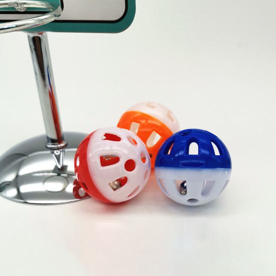 1 Set Bird Toy Round Base with Bell Ball Pet Bird Parrot Basketball Game Toy Pet Supplies