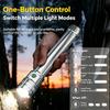 Type-C Quick Charge Outdoor Flashlight, Long Standby Multi Light Modes Super Far Beam Waterproof Dustproof Torch for Camping Hiking Emergency
