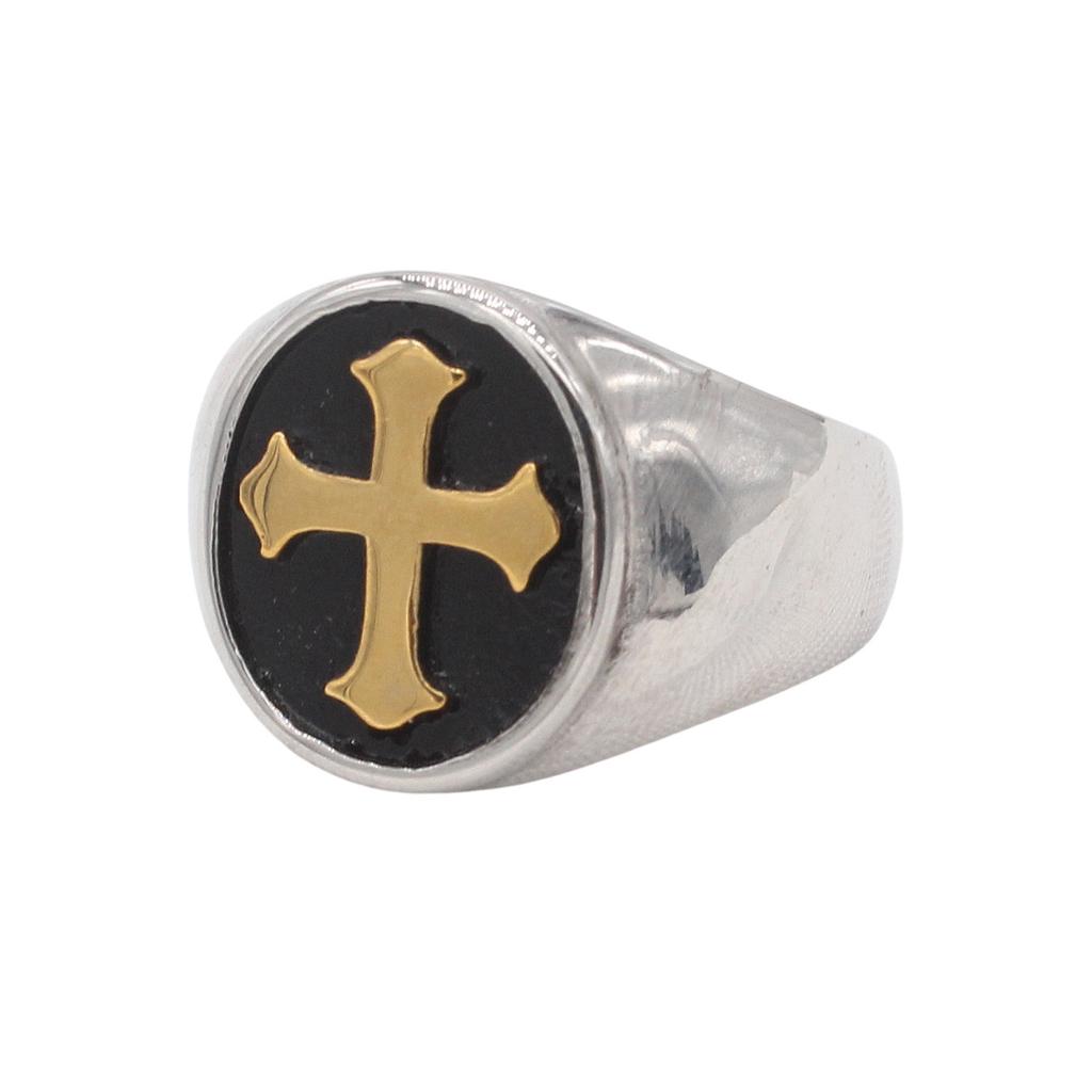 2026 Jewelry, European and American Personalized Retro Cross Men's Jewelry Exquisite Accessory Ring
