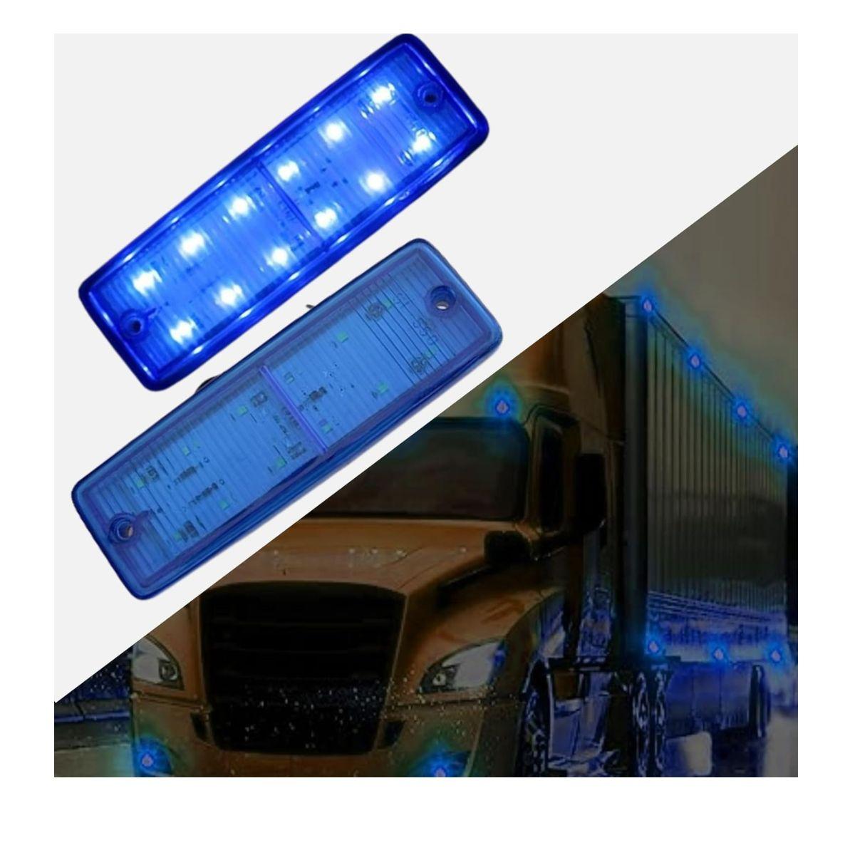 

Синій світлодіодний габаритний ліхтар причепа РВ габаритний ліхтар прямокутний світлодіодний/SMD габаритний ліхтар для вантажівки причепа РВ кемпервена пікапа позашляховика ударостійкий універсальний 12V синій