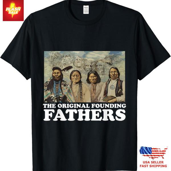 New Apparel The Original Founding Fathers Native American Design Unisex T-Shirt XXL