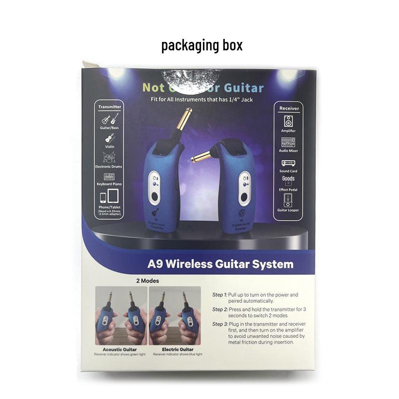 A9 2.4G Wireless Guitar and Instrument Transceiver System