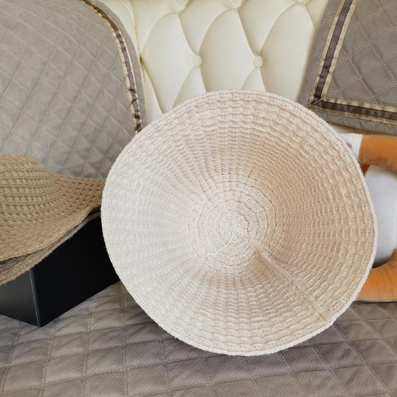 Fashion Knit Bucket Hat Soft Spring Autumn Warm Fisherman Hat Beanie Cap Crochet Knitted Skull Hat Women Basin Hat