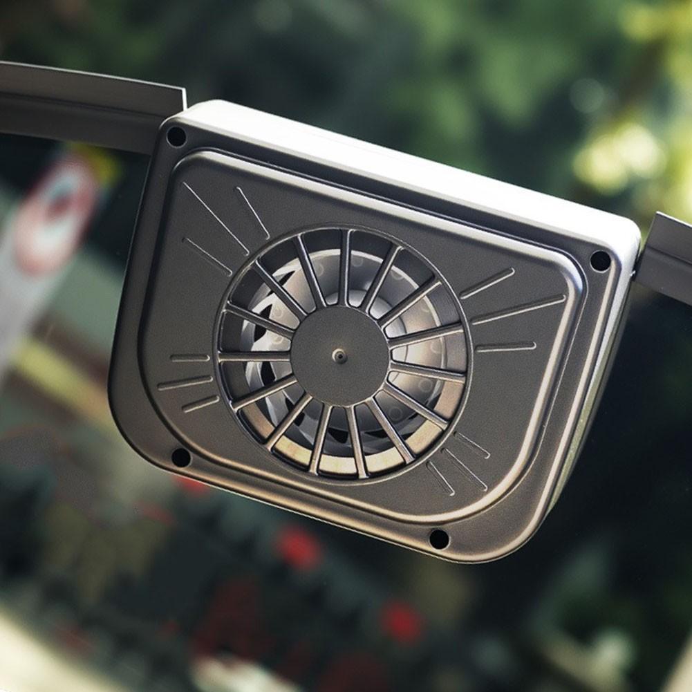 Solar Powered Auto Air Vent Cooling Fan with Radiator for All Car Types