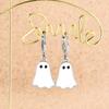 Lovely Ghost Hoop Earrings Halloween Jewelry for Women Girls Gift Drop Earrings Accessories