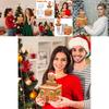 Christmas Gingerbread House Gift Box With Candy Decor For Holiday Celebrations