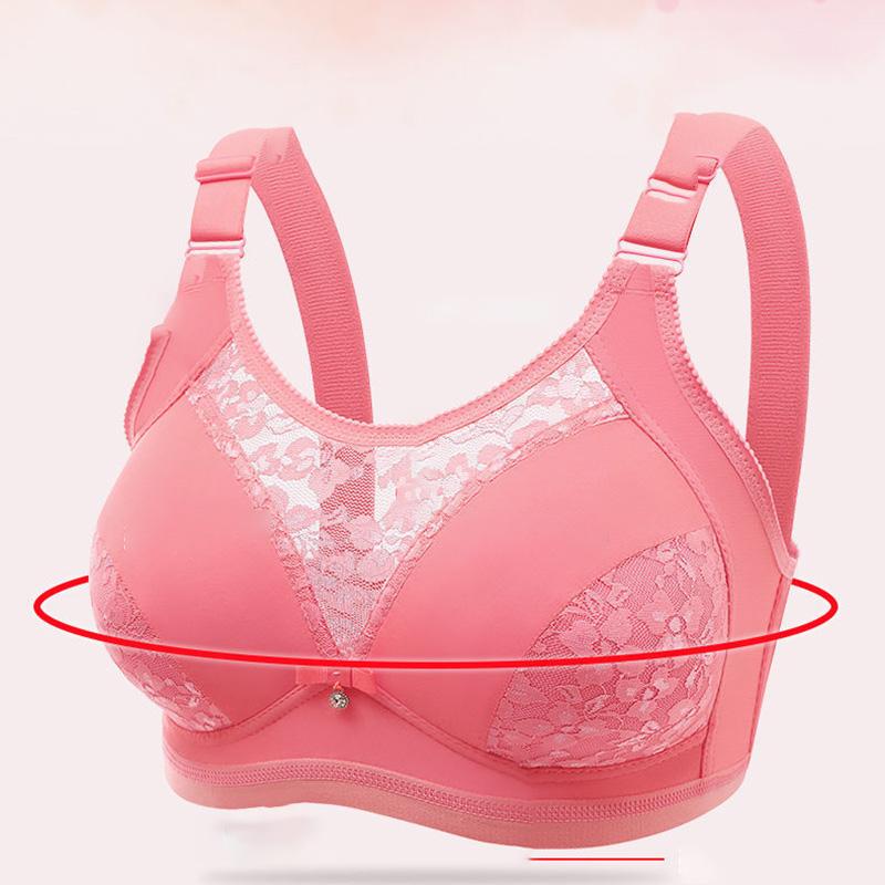 Gázová výšivka Sexy dámské spodní prádlo Tenké tření prsou Bezdrátové Shromažďování Proti poklesu Sbírka Pomocné mléko Pohodlná podprsenka Horkosladká Jednoduchá ležérní