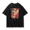 Koszulka z grafiką One Piece Luffy ACE Anime Tee Męska Moda Letnia 2026 Oversize Street Casual Y2K Topy Odzież Streetwear