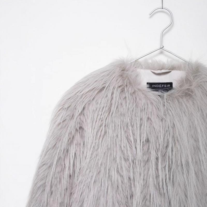 Women's Casual Lapel Faux Fur Coat Jacket - European & American Style