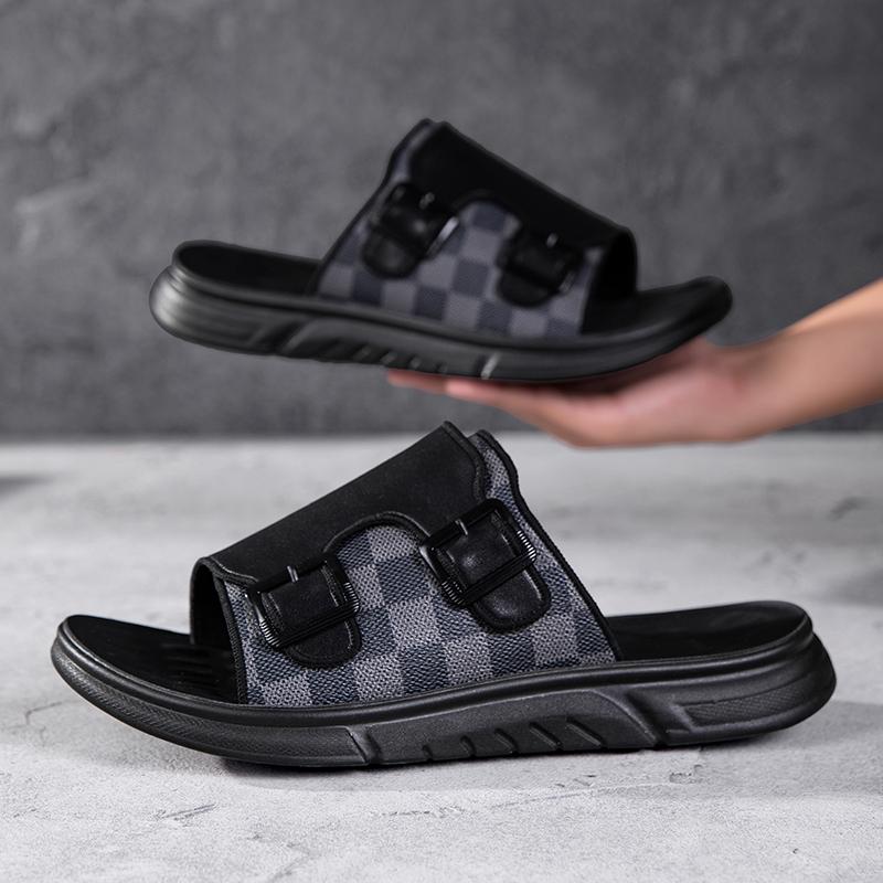 Men Summer Sandals Summer Sandals Slippers Cushioned Soft Sole Breathable Open Back Non Slip Casual Daily Wear Casual Street Style