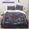 Diamond Embroidery Style Pattern Bedding Quilt Set  Home Decoration  Gift (1 * duvet cover + 2 * pillowcase  without core)