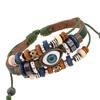 Fashion Pu Leather Bracelet Jewelry Eyes Vintage Style For Men Women
