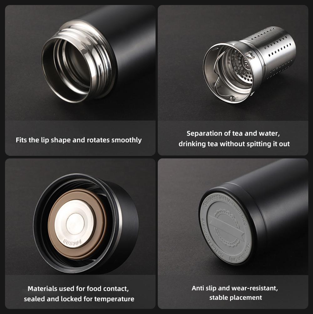 500ML Thermos Bottle With Temperature Display 316 Stainless Steel Thermal Cup Car Insulated Flask Tumbler Thermos For Water Tea