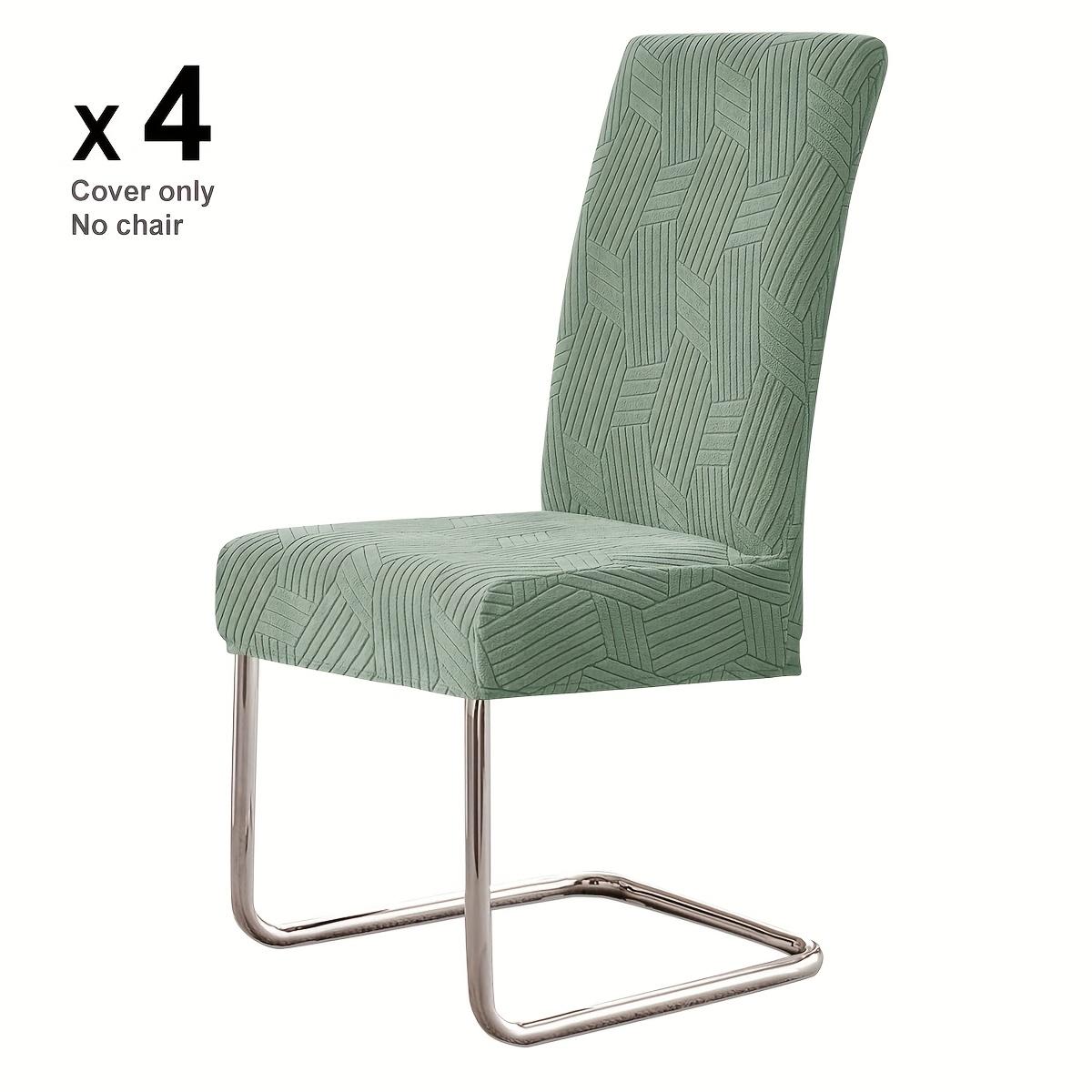 

4/6Pcs Nordic Jacquard Dining Chair Covers Elastic Durable Chair Slipcover All Inclusive Washable Seat Protector Banquet Wedding