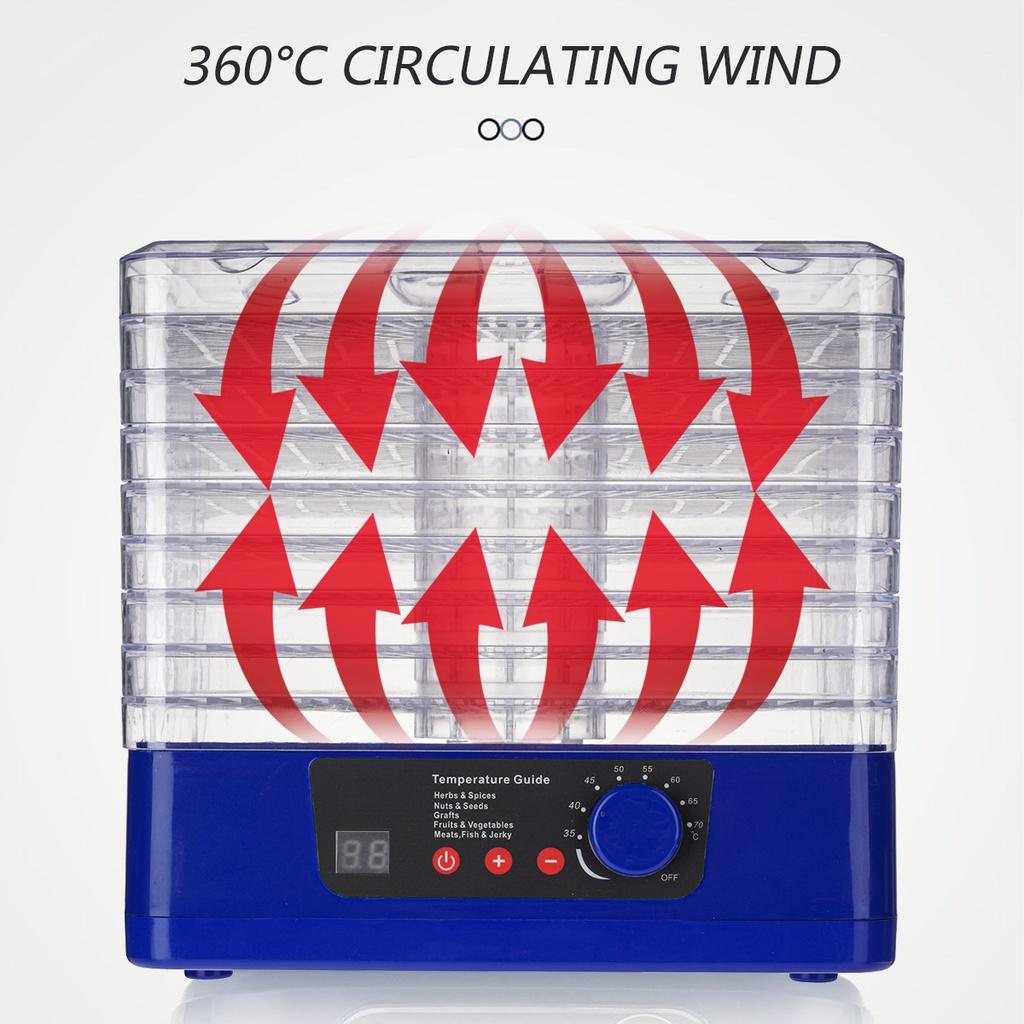 8 Layers 220V Food Electric Drying Machine DIY Pet Meat Snacks For Home Food Dehydrator Fruit Vegetables Herb Meat Dryer