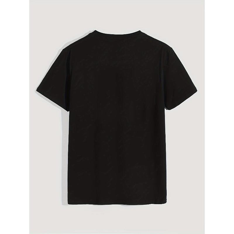 European size Men'S HELLO 60 Pattern Summer Casual Short Sleeve T-Shirt