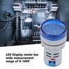 LED Voltmeter Signal Light Digital Display DC Voltage Meter Indicator Round Lamp Tester