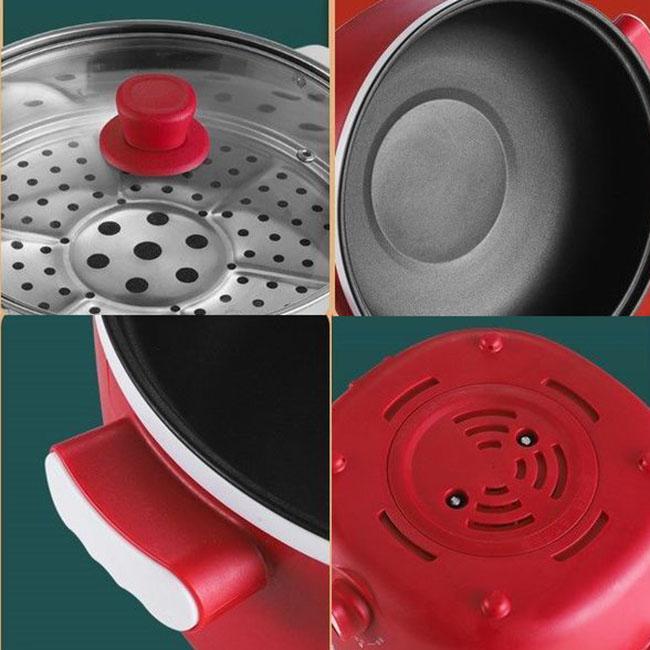 Electric Frying Pan Multi-function Electric Pot Mini Electric Skillet Small Electric Pot Household Pot Non-stick Small Pot