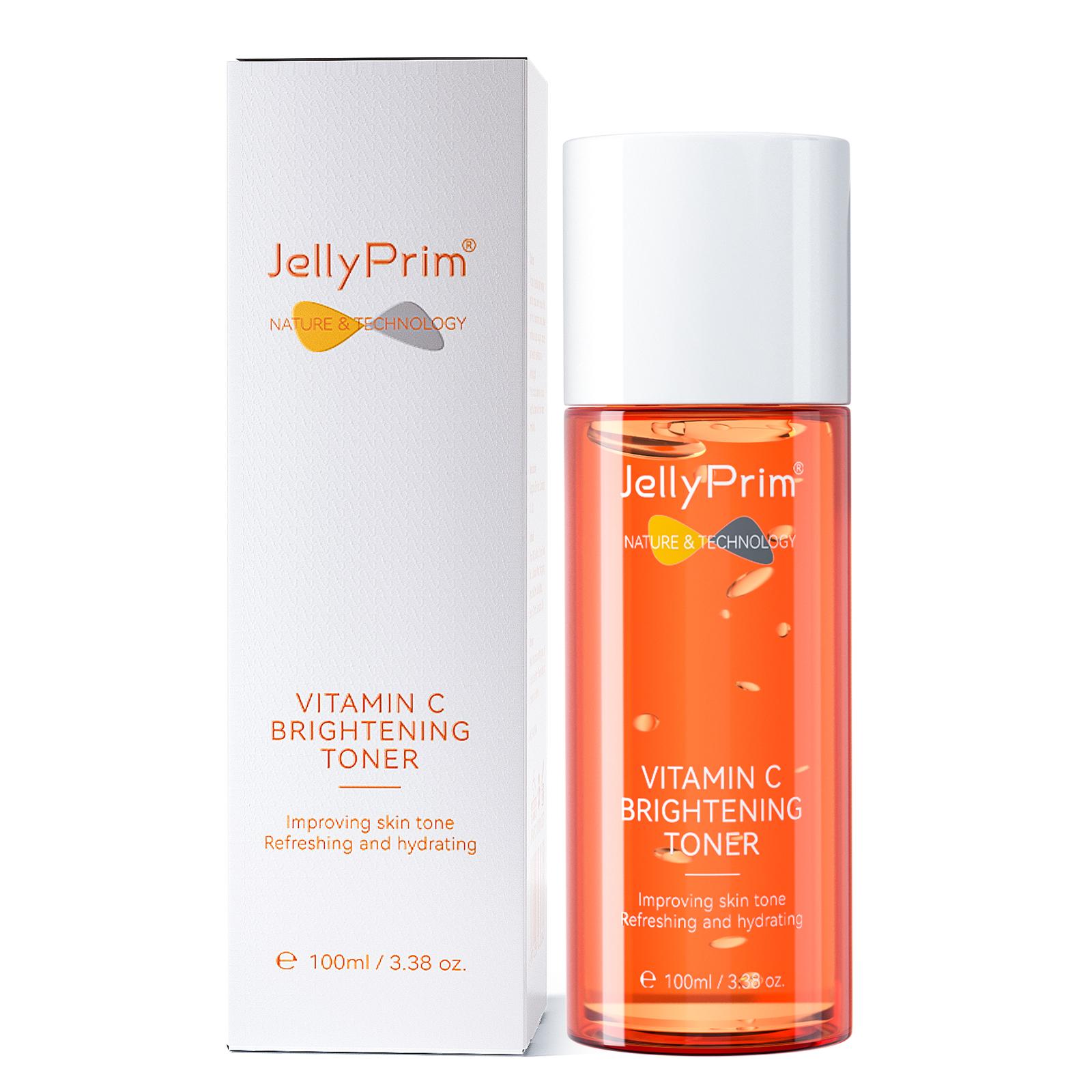 

JellyPrim Тоник с витамином С, гиалуроновая кислота, отбеливающий, увлажняющий, уход за кожей лица