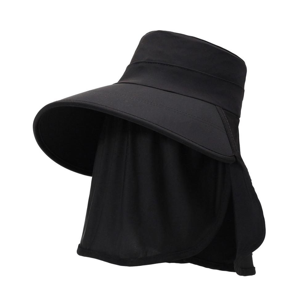 Foldable Shawl Fisherman Hat Wide Brim Anti UV Tea Picking Hat Neck Face Protection Breathable Ice Silk Sunscreen Hat for Women