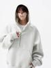 Men's Heavyweight High Street Half-Zip Hoodie - Autumn/Winter Casual Loose Fit Sweatshirt