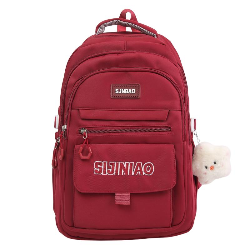 Student Letter Schoolbag Girls Large Capacity Backpack