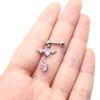 Heart Angel Wings Dangle Earrings Heart Zircon Drop Dangle Earrings Women Ear Cuff Charm Earring for Girl Valentine Gift