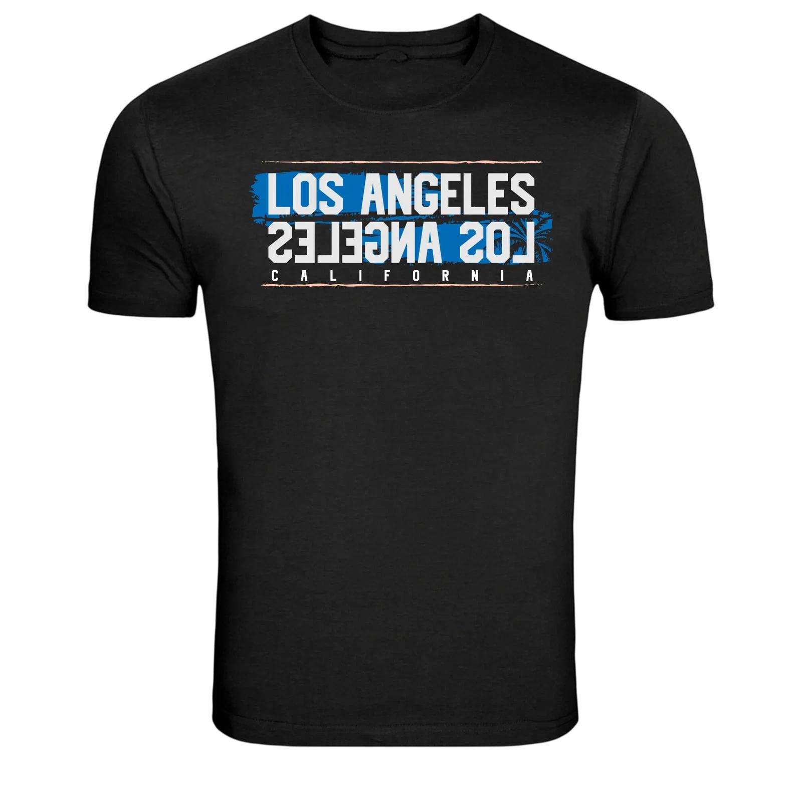 Los Angeles California Palm Sunset Vintage Graphic T-Shirt M