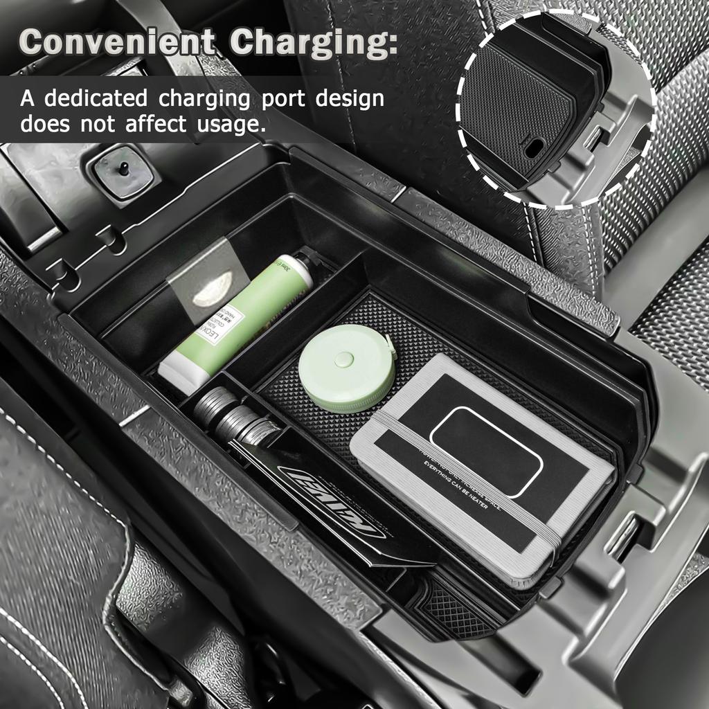 For 2018-2025 GMC Terrain Center Console Organizer Armrest Storage Box Tray Compartment Storage Secondary Car Box Accessories