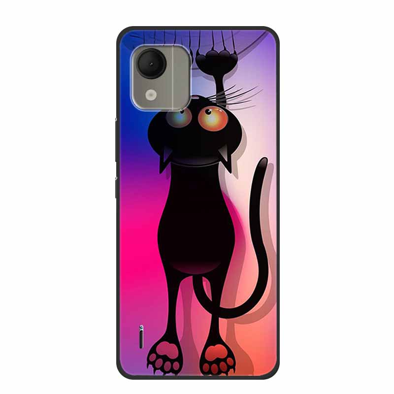 For Nokia C110 4G Case Luxury Silicone Back Cover for NokiaC110 Phone Coque C110 2023 Protector Shockproof Colorful Capas Bumper
