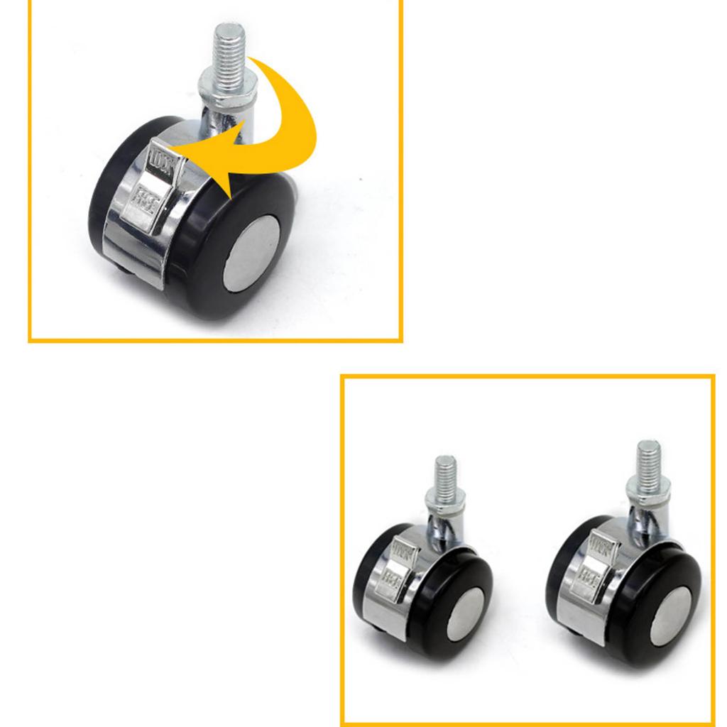 Heavy Duty Chair Rollers Mute Chair Caster Wheels Chair Mats Universal Casters Replacement Strong Carrying Capacity
