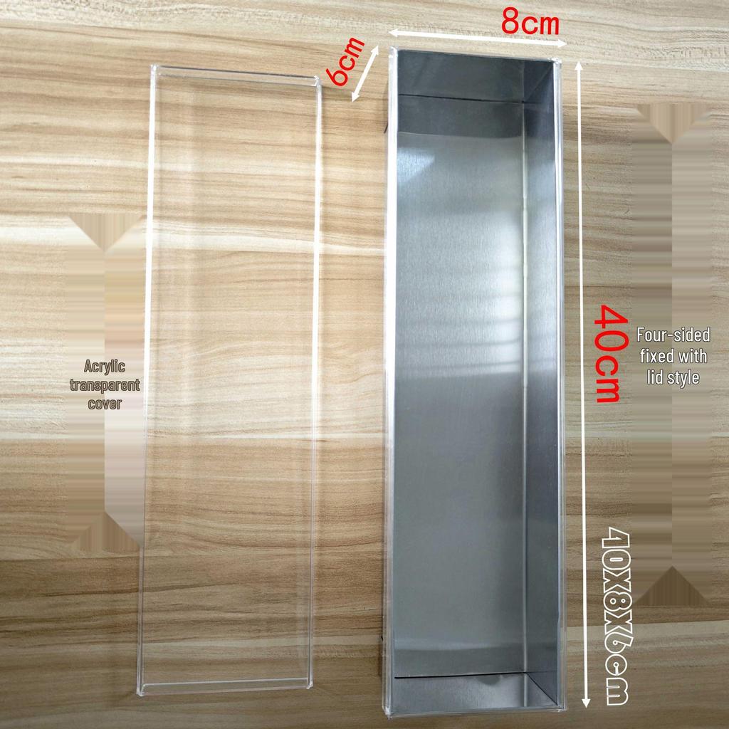 Stainless Steel Rectangle Tiramisu & Mousse Cake Mold Tray