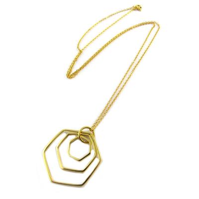 [P2291] - Colar artesanal banhado a ouro 'Princesa Otomana'