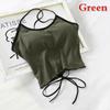 Summer Wild Solid Color Without Rims Gather Anti Emptied Wrapped Chest Inside The Outer Wear Comfortable Harness Ride Vest