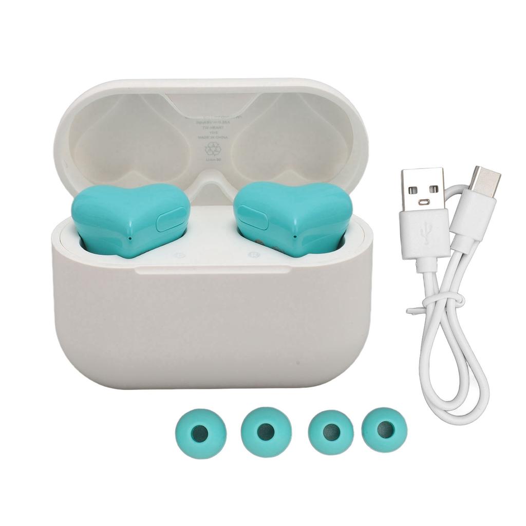 Heart Shaped Earbuds Cute Wireless Bluetooth5.3 Headphones Lightweight Noise Reduction Earbuds for