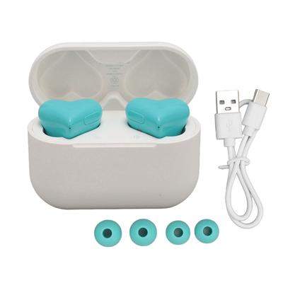 Heart Shaped Earbuds Cute Wireless Bluetooth5.3 Headphones Lightweight Noise Reduction Earbuds for