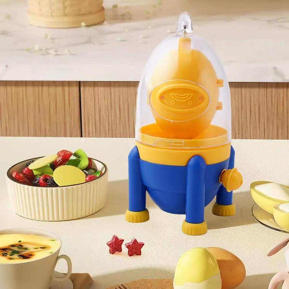 Egg Yolk Shaker Egg Scrambler Gadget Manual Mixing Golden Whisk Eggs Spin Maker Puller Baking Tools Kitchen Accessories
