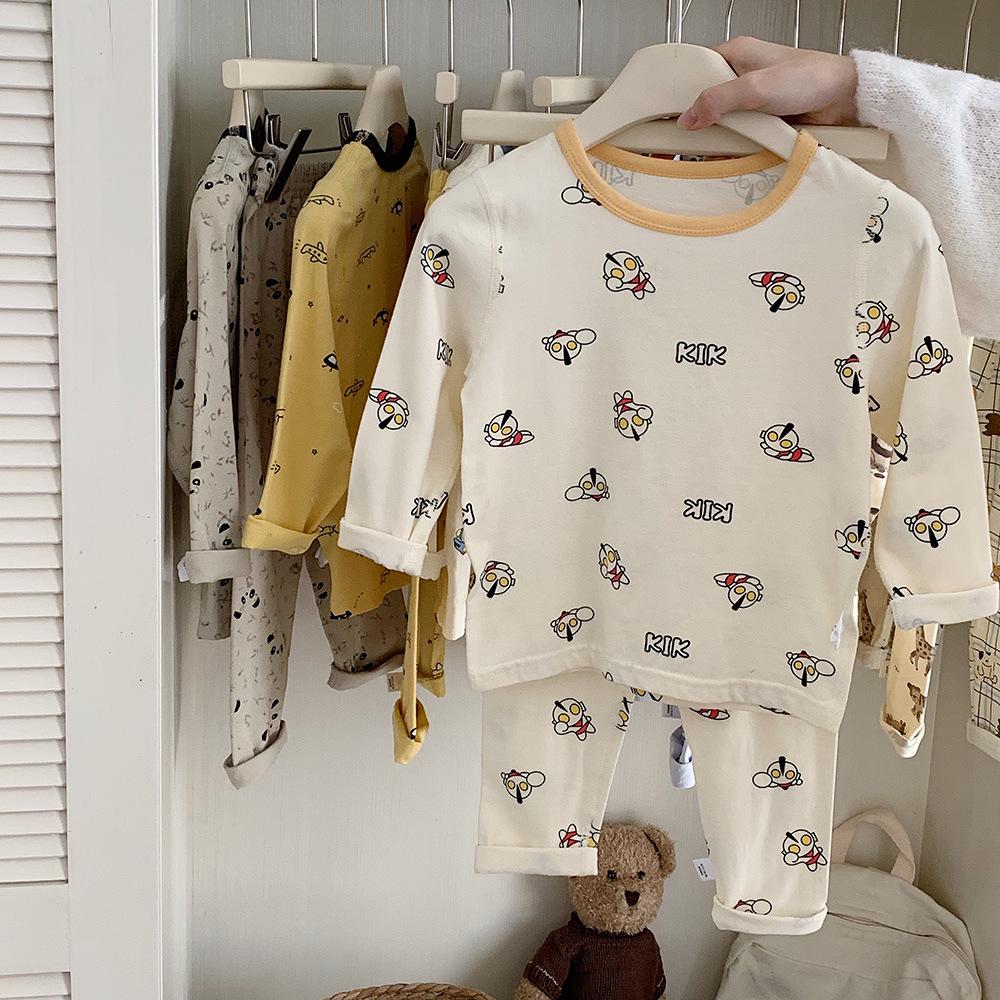 Kinoakiu Kinder Pyjama-Set im koreanischen Stil - Warm, Niedlich, Unisex Schlafbekleidungs-Accessoires