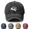 Mountain Graphic Baseball Cap Washed Cotton Adjustable Vintage Outdoor Sports Hat Unisex