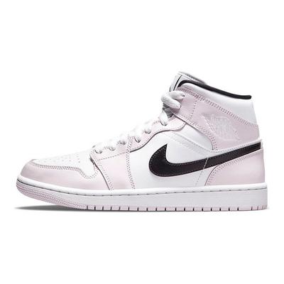Air 1 Mid Barely Rose Damskie Sneakersy Różowe Białe Czarne BQ6472-500