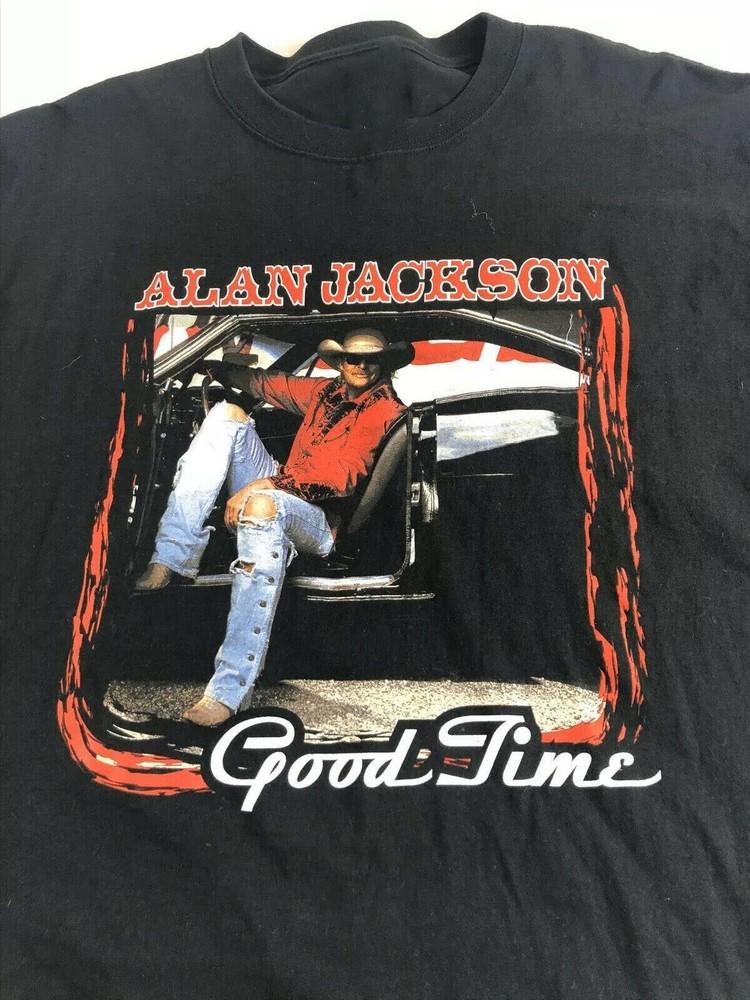 

Vintage Alan Jackson Concert Tour Country Black T-shirt Unisex All Size TR054 Unisex T-Shirt XL