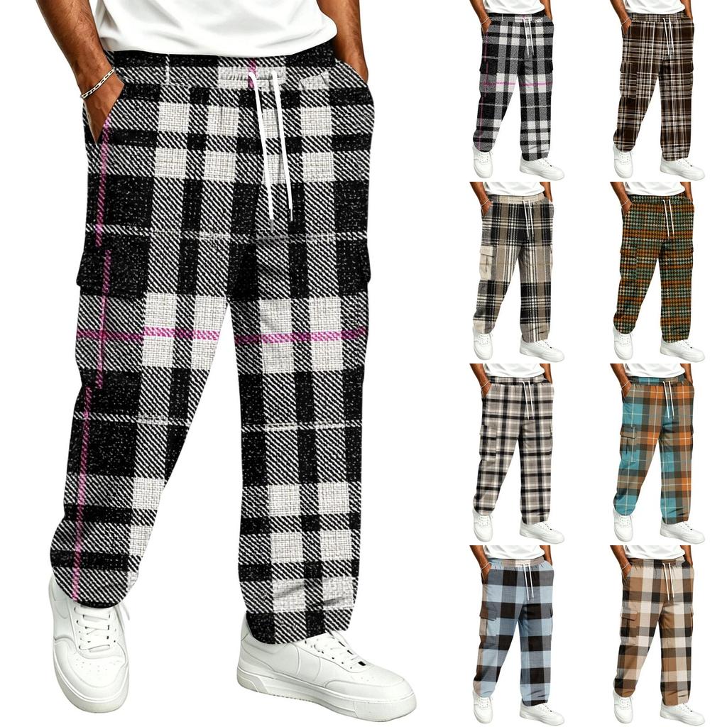 Men's Casual Straight Leg Drawstring Sweatpants for Everyday Wear and Commuting