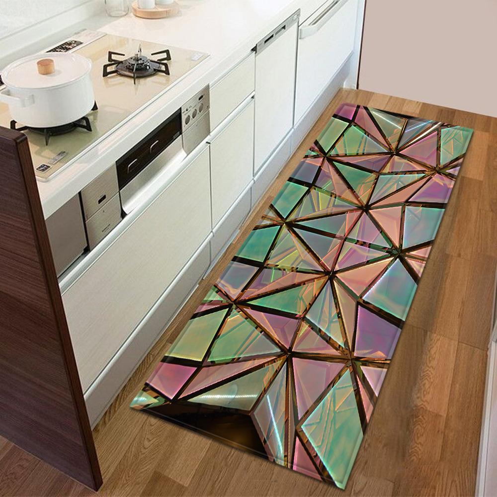Eingangstürmatte, Küche, Schlafzimmer, Teppich, rutschfester Boden, Flurteppich, modernes Druckmuster, Bodenmatte