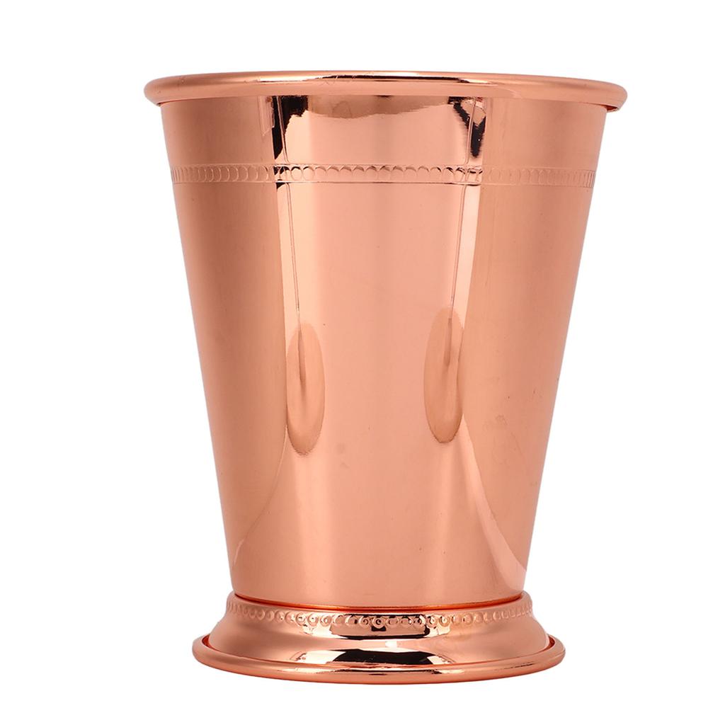Cup Stainless Steel Elegant Retro High Stability Beaded Mint   Cup for Home